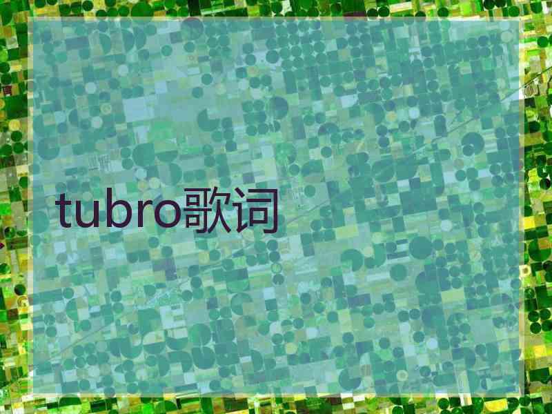 tubro歌词