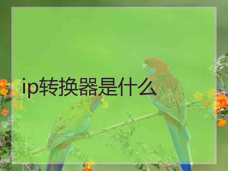 ip转换器是什么