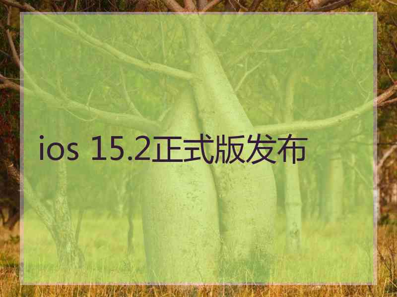 ios 15.2正式版发布