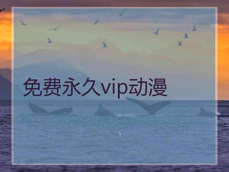 免费永久vip动漫