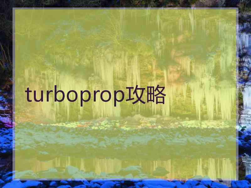 turboprop攻略