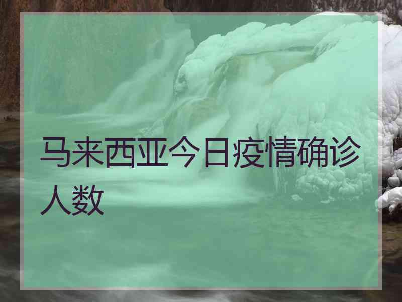 马来西亚今日疫情确诊人数