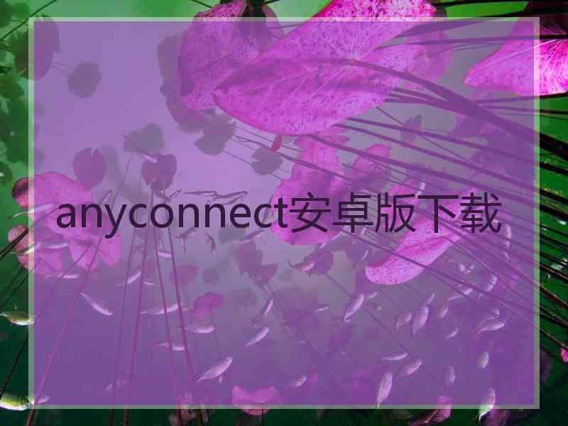 anyconnect安卓版下载