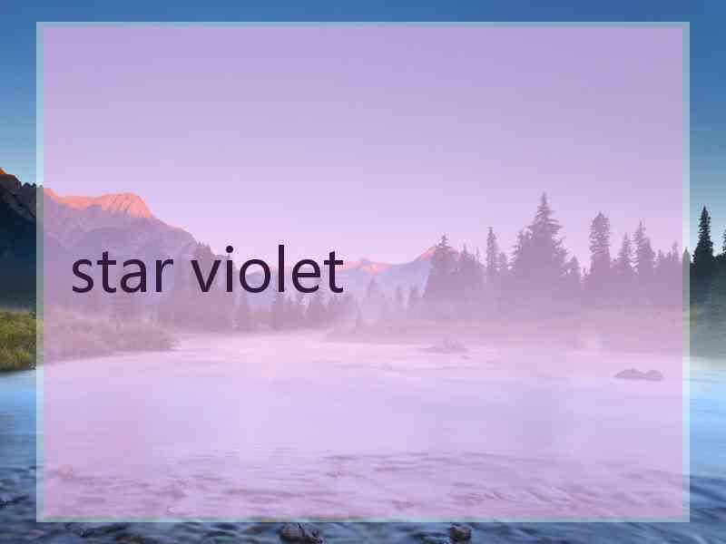 star violet