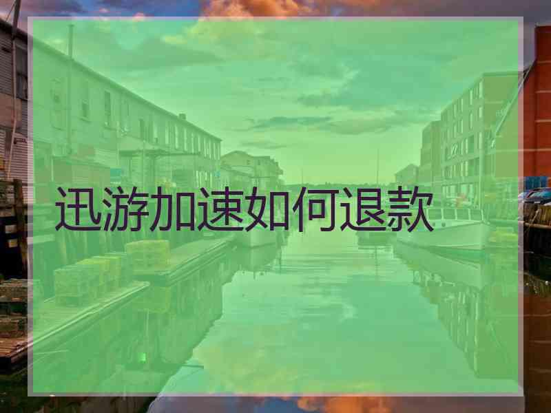 迅游加速如何退款