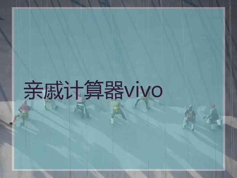 亲戚计算器vivo