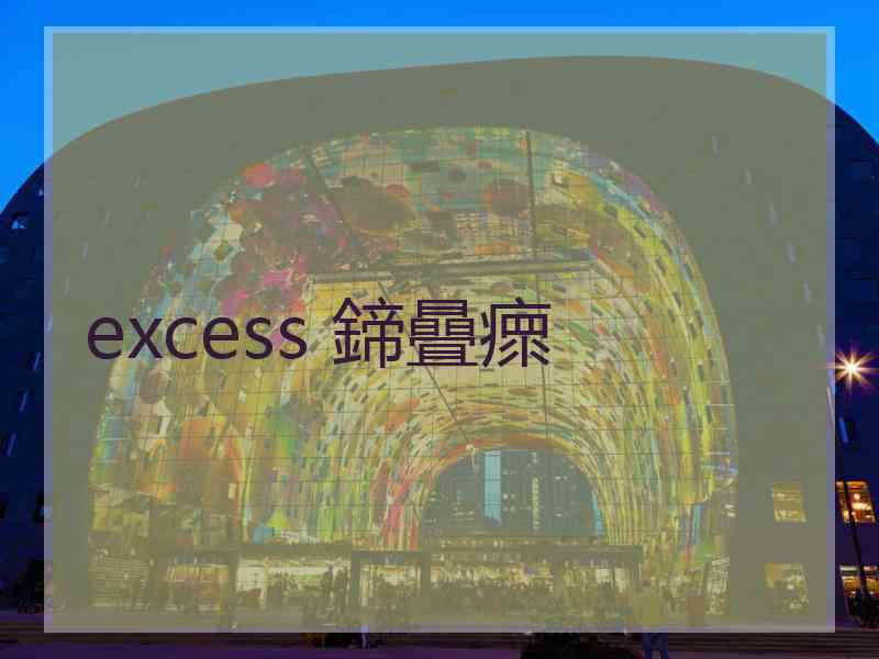 excess 鍗曡瘝