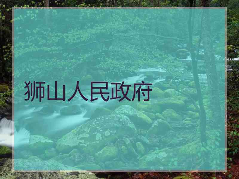 狮山人民政府